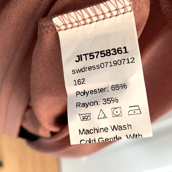 NWOT Split Neck Mini T-Shirt Dress - Picture 6 of 8